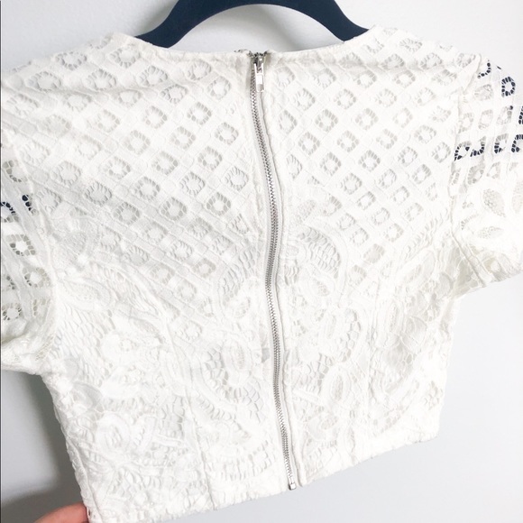 NWT Lulu’s White Lace Two Piece Set - Picture 4 of 12